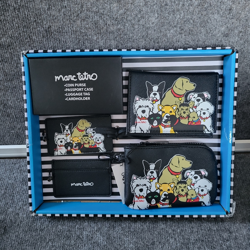 Marc Tetro Dog Print Travel Set